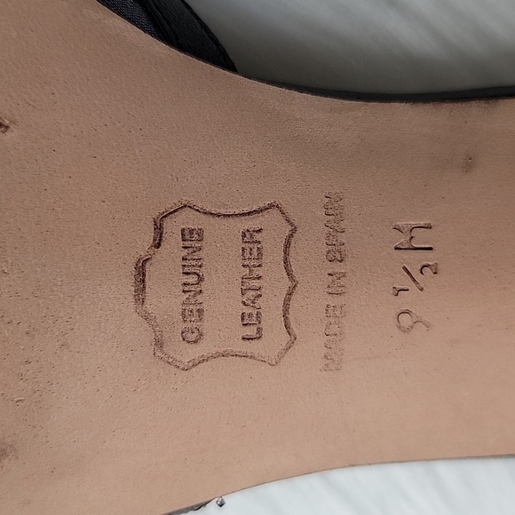 TALBOTS Black Cream Gingham Checkered Preppy Cottage Bow Kitten Heel Mules 9.5 - Picture 10 of 13